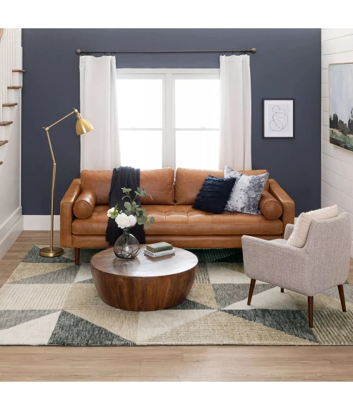 Karastan Oblique Tan 8' x 10' Area Rug