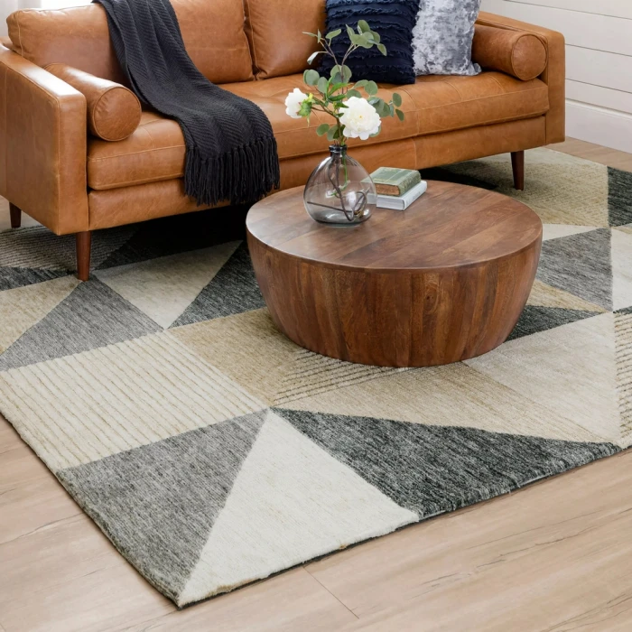 Karastan Oblique Tan 8' x 10' Area Rug
