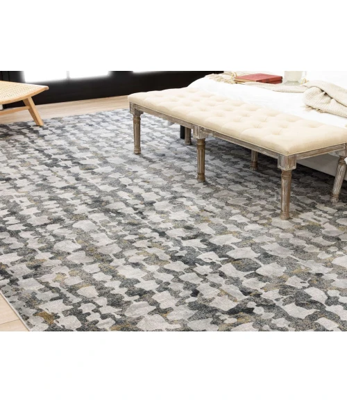 Karastan Tryst Grey/Silver R1287 8 ft. X 11 ft. Rectangle Rug