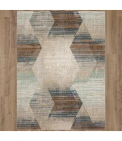 Karastan Epiphany Precarious Stria Frost Grey Rug 1 ft. 6 in. X 1 ft. 6 in. Rectangle