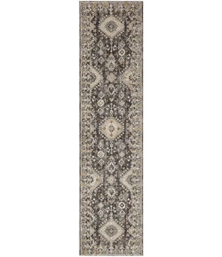Karastan Windermere Grey/Silver R1258 2 ft. 6 in. X 10 ft. Rectangle Rug