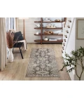 Karastan Windermere Grey/Silver R1258 2 ft. 6 in. X 10 ft. Rectangle Rug