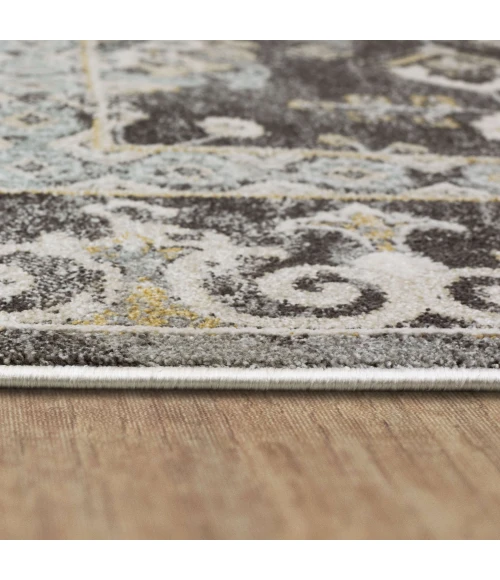 Karastan Windermere Grey/Silver R1258 7 ft. 10 in. X 10 ft. 3 in. Rectangle Rug