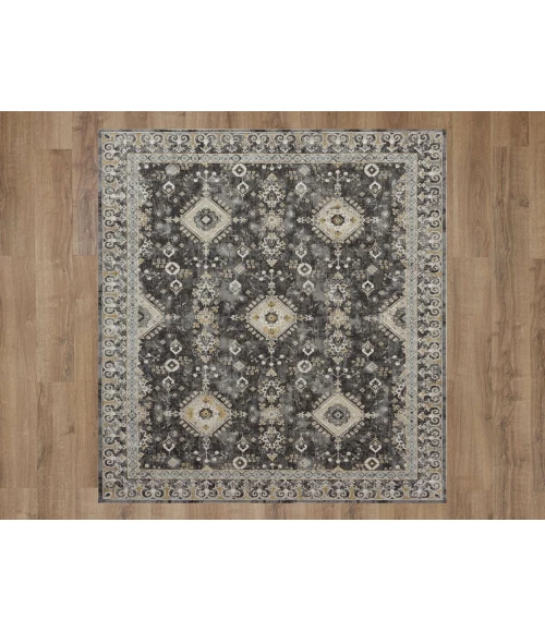 Karastan Windermere Grey/Silver R1258 7 ft. 10 in. X 10 ft. 3 in. Rectangle Rug