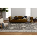 Karastan Windermere Grey/Silver R1258 7 ft. 10 in. X 10 ft. 3 in. Rectangle Rug