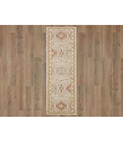 Karastan Windermere Ivory/White R1258 2 ft. 6 in. X 10 ft. Rectangle Rug