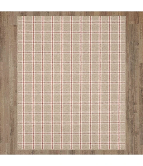 Karastan Scofield Red R1467 6ft. X 9ft. Rect. Rug