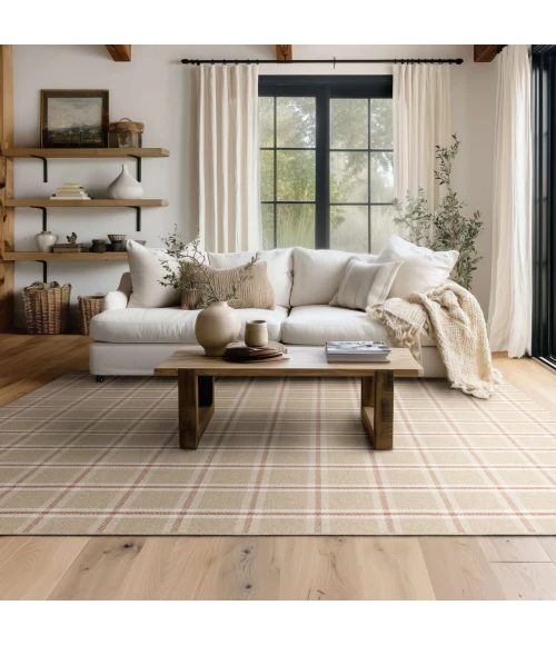 Karastan Scofield Red R1467 8ft. X 10ft. Rect. Rug