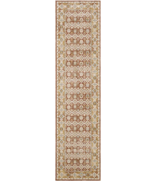 Karastan Windermere Orange R1275 2 ft. 6 in. X 10 ft. Rectangle Rug
