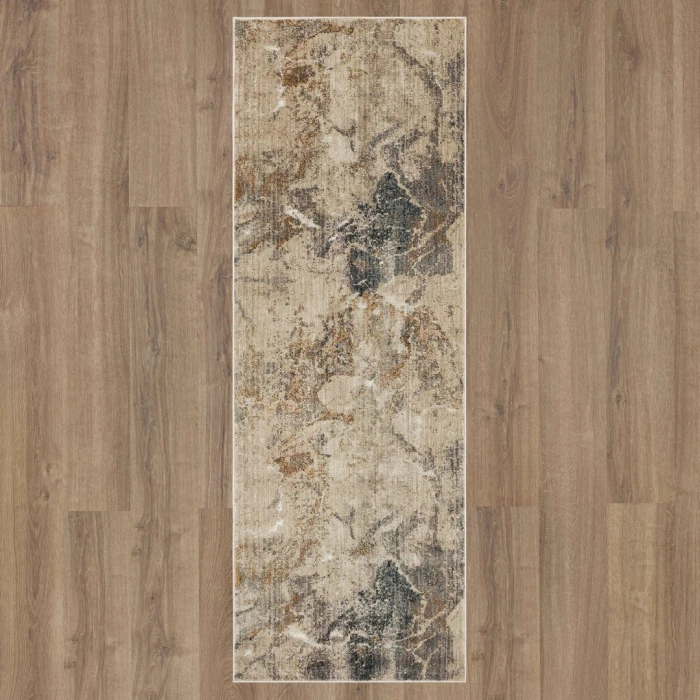 Karastan Tesoro Cream 2' 7" x 7' 3" Area Rug