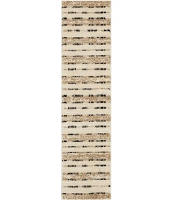 Karastan Traverse Lanes Tan Rug 2 ft. X 8 ft. Runner