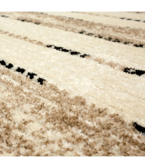 Karastan Traverse Lanes Tan 6' x 9' Area Rug