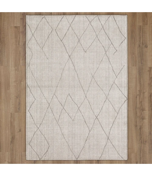 Karastan Tribal Diamond Silver 1' 6" x 1' 6" Area Rug