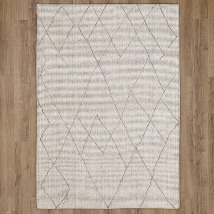 Karastan Tribal Diamond Silver 1' 6" x 1' 6" Area Rug