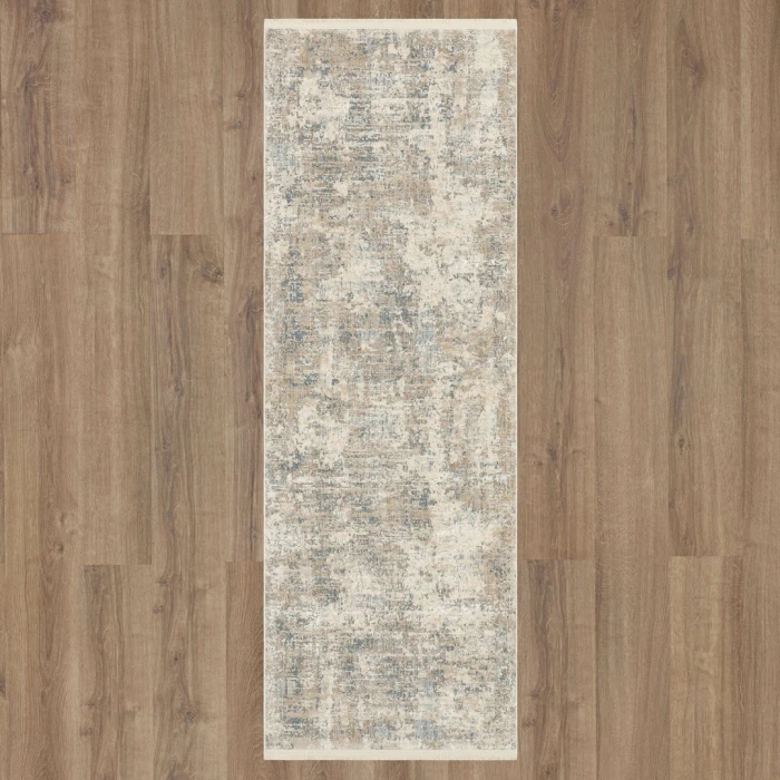 Karastan Velleta Cream Beige 2' 7" x 7' 3" Area Rug