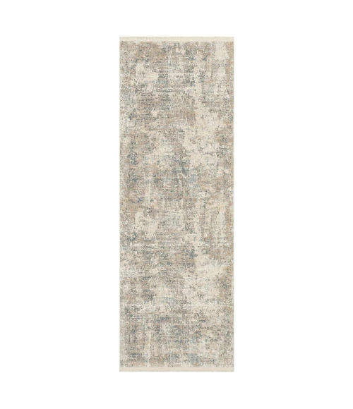 Karastan Velleta Cream Beige 2' 7" x 7' 3" Area Rug