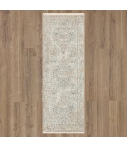 Karastan Solitude Via Salaria Cream Beige Rug 2 ft. 7 in. X 7 ft. 3 in. Runner