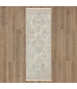 Karastan Solitude Via Salaria Cream Beige Rug 2 ft. 7 in. X 7 ft. 3 in. Runner