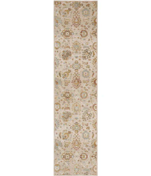 Karastan Windermere Brown/Tan R1259 2 ft. 6 in. X 10 ft. Rectangle Rug