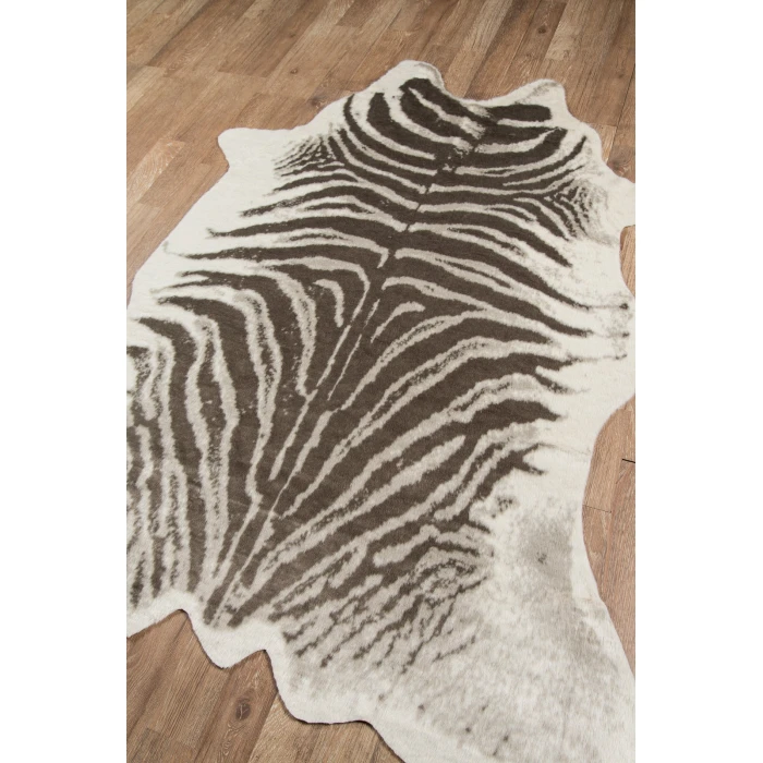Momeni Acadia Area Rug ACA-1 Zebra Grey 5'3 X 7'10