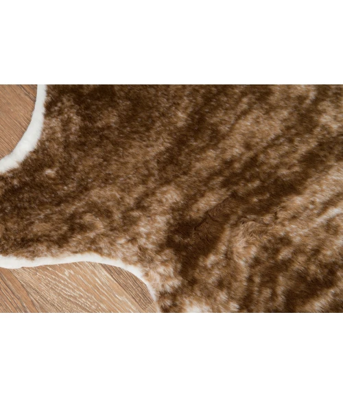 Momeni Acadia Area Rug ACA-3 Brindle Brown 5'3 X 7'10