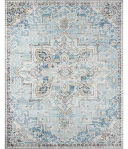 Momeni Afshar Afs32 L.Blue Area Rug 7 ft. 6 in. X 9 ft. 6 in. Rectangle