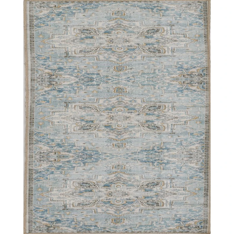 Momeni Afshar Area Rug AFS32 Light Blue 2'3 X 7'6 Runner