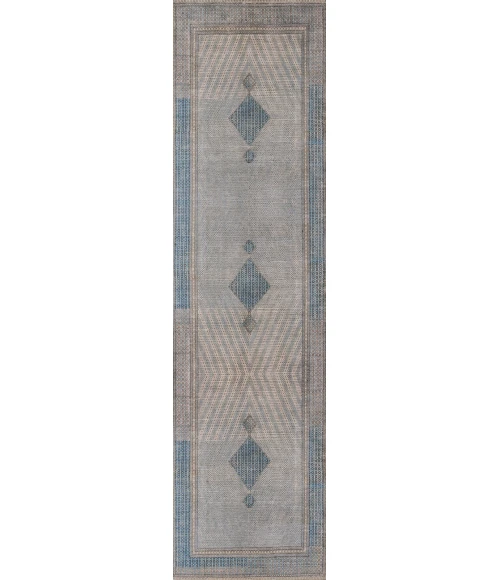 Momeni Afshar Area Rug AFS34 Blue 2'3 X 7'6 Runner