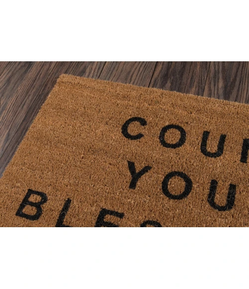Momeni Aloha Area Rug ALO-5 Count Your Blessings Natural 1'6 X 2'6