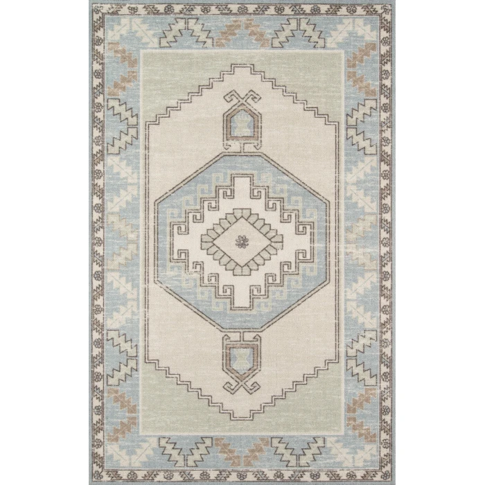 Momeni Anatolia Area Rug ANA-2 Light Blue 2' X 3'