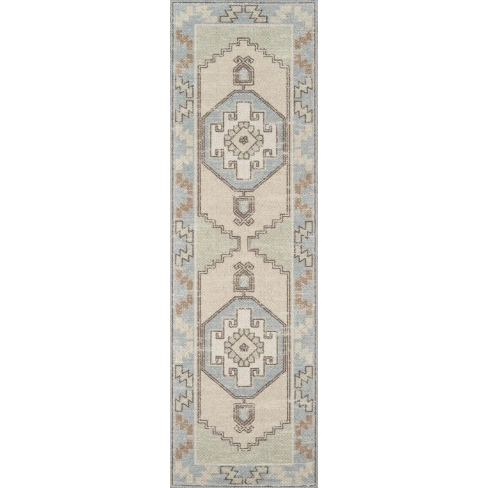Momeni Anatolia Area Rug ANA-2 Light Blue 2' X 3'
