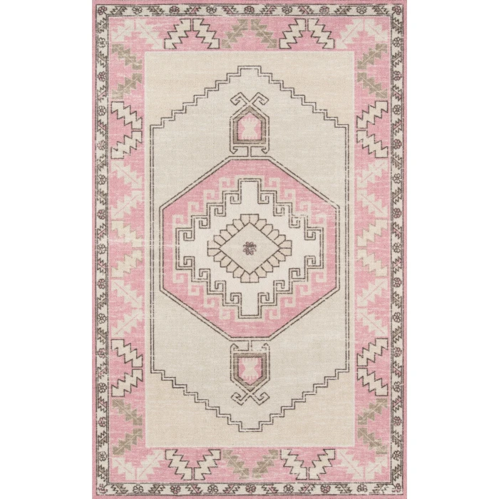 Momeni Anatolia Area Rug ANA-2 Pink 5'3 X 7'6