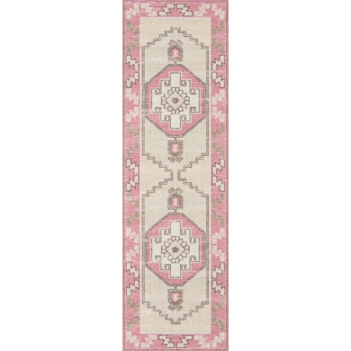 Momeni Anatolia Area Rug ANA-2 Pink 5'3 X 7'6