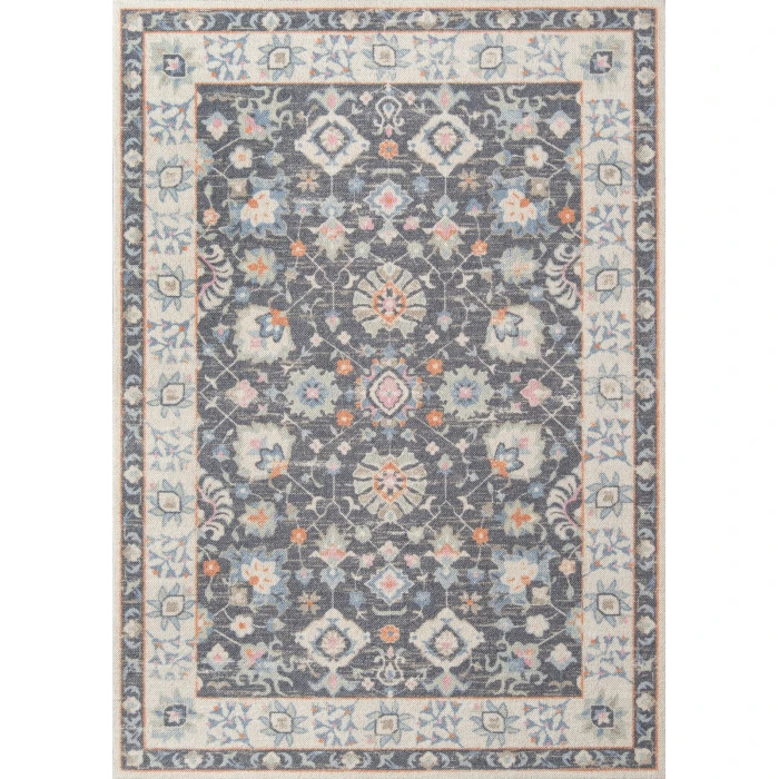 Momeni Anatolia Area Rug ANA-8 Charcoal 5'3 X 7'6