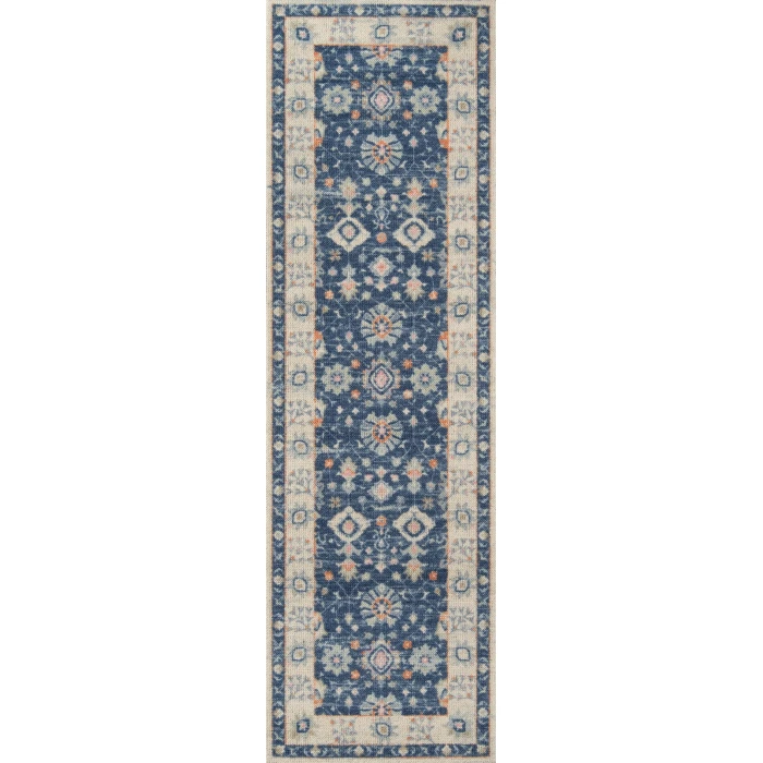 Momeni Anatolia Area Rug ANA-8 Navy 5'3 X 7'6