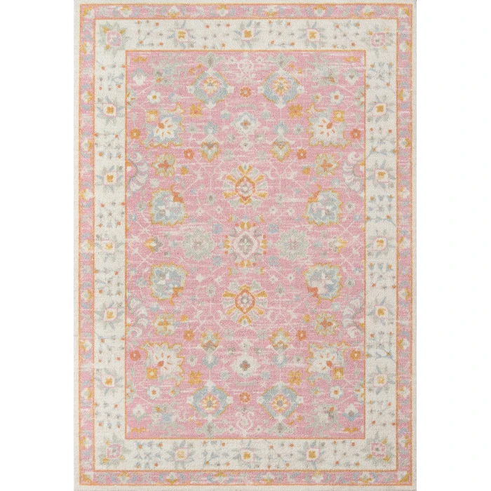 Momeni Anatolia Area Rug ANA-8 Pink 5'3 X 7'6