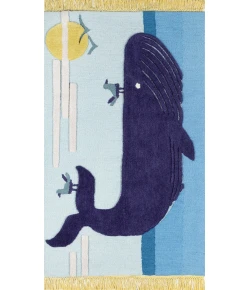 Momeni Novogratz Atticus Atc-2 Blue Area Rug 3 ft. X 5 ft. Rectangle