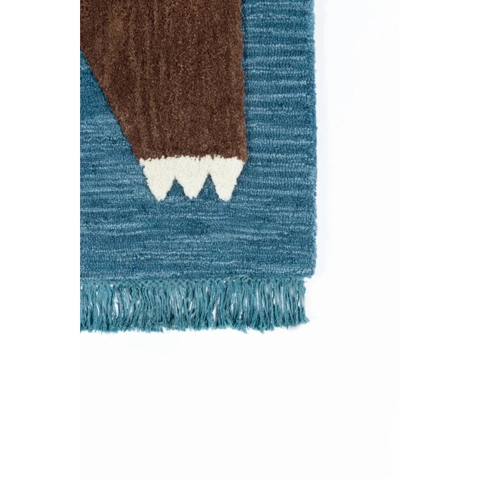 Momeni Atticus Area Rug ATC-4 Teddy Navy 5' X 7'