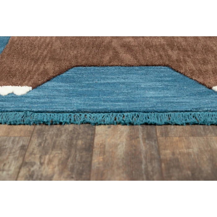 Momeni Atticus Area Rug ATC-4 Teddy Navy 5' X 7'