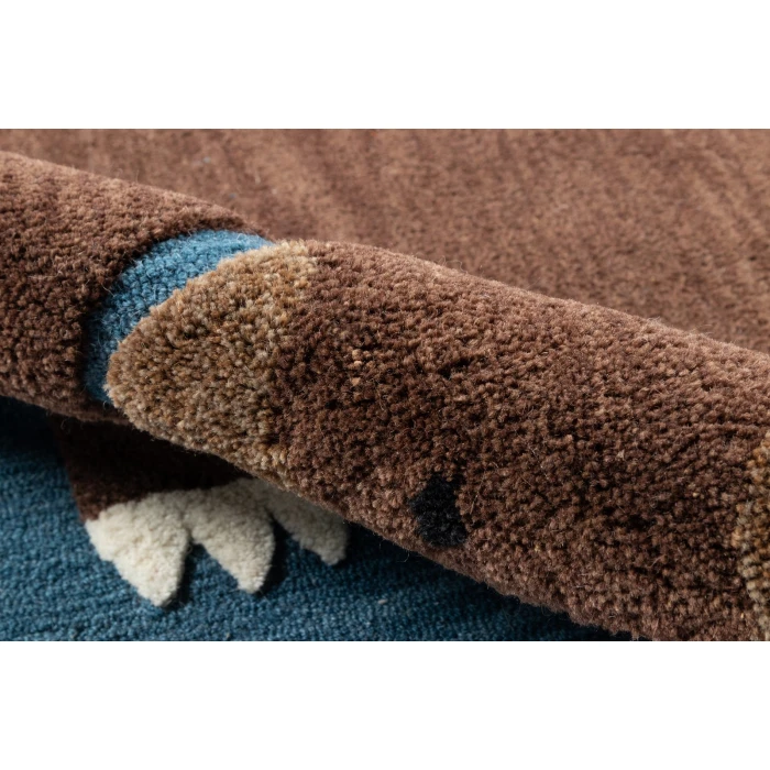 Momeni Atticus Area Rug ATC-4 Teddy Navy 5' X 7'
