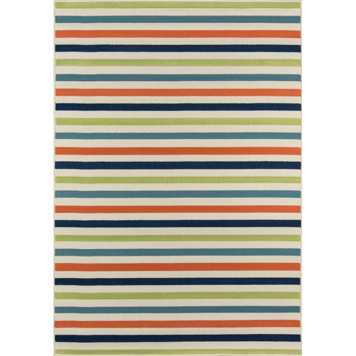 Momeni Baja Area Rug BAJ-1 Stripe Multi 2'3 X 4'6