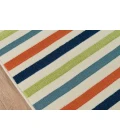 Momeni Baja Area Rug BAJ-1 Stripe Multi 2'3 X 4'6