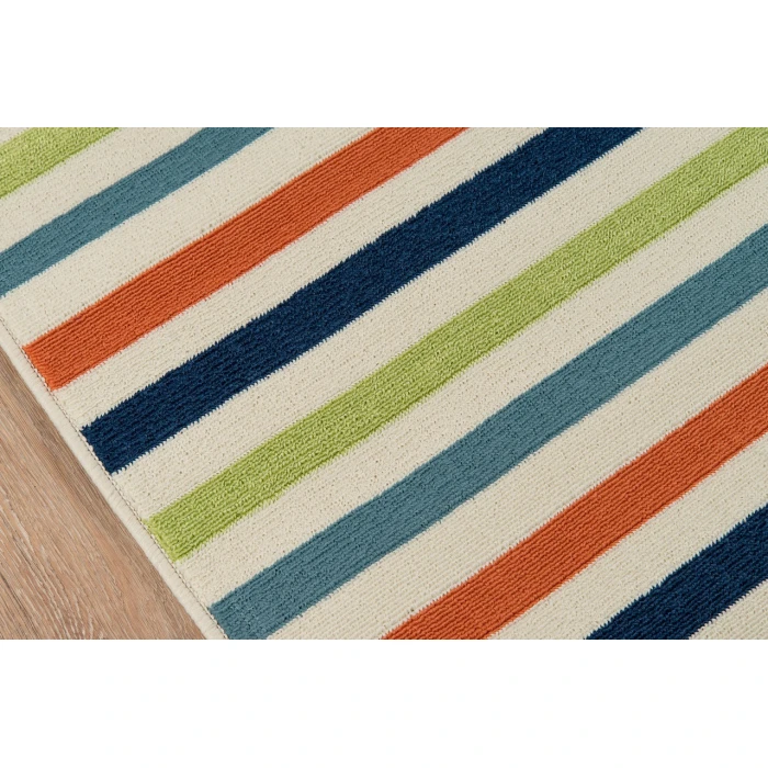 Momeni Baja Area Rug BAJ-1 Stripe Multi 2'3 X 4'6