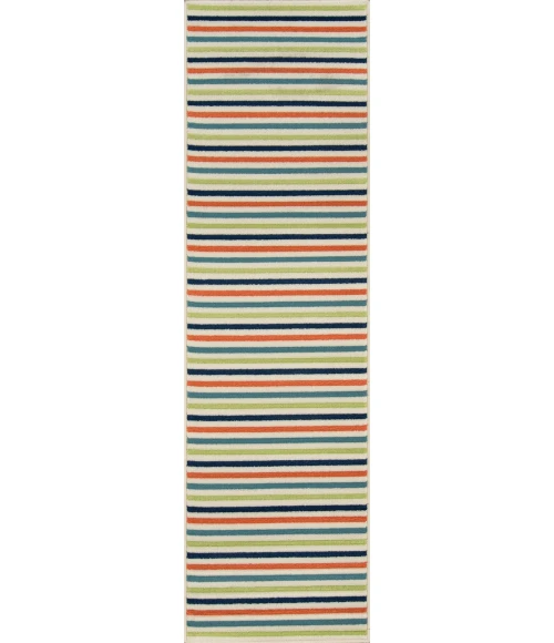 Momeni Baja Area Rug BAJ-1 Stripe Multi 2'3 X 4'6