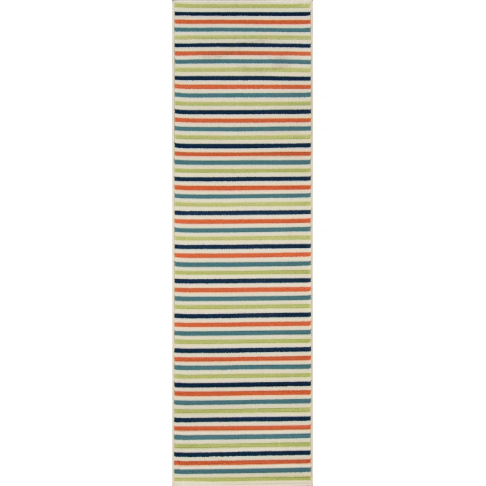 Momeni Baja Area Rug BAJ-1 Stripe Multi 2'3 X 4'6