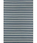 Momeni Baja Area Rug BAJ-1 Stripe Navy 3'11 X 5'7