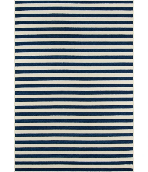 Momeni Baja Area Rug BAJ-1 Stripe Navy 3'11 X 5'7
