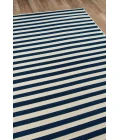 Momeni Baja Area Rug BAJ-1 Stripe Navy 3'11 X 5'7
