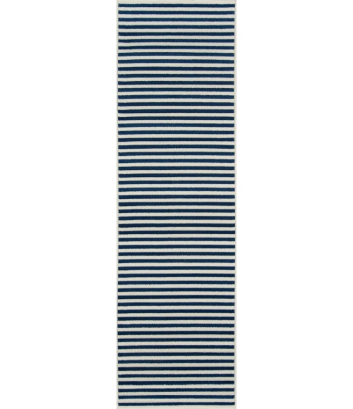 Momeni Baja Area Rug BAJ-1 Stripe Navy 3'11 X 5'7