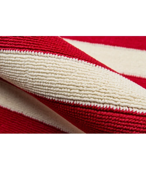Momeni Baja Area Rug BAJ-1 Stripe Red 2'3 X 4'6